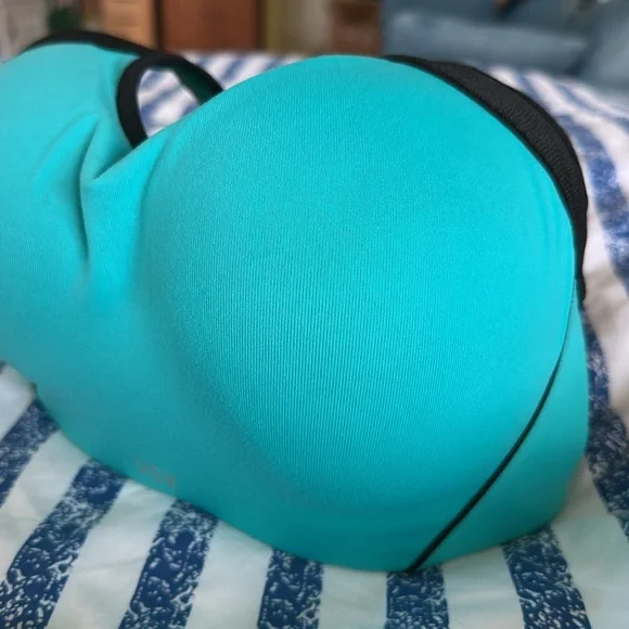 VSX Sport SPORTS BRA size 32DD TEAL/ BLACK adjustable - Picture 4 of 9